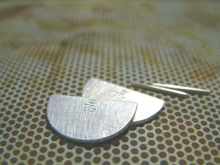Earrings On Soldering Block - Resized