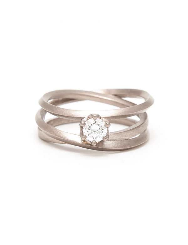 Precious Triple Coil Ring