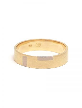 Two Check Inlay Ring