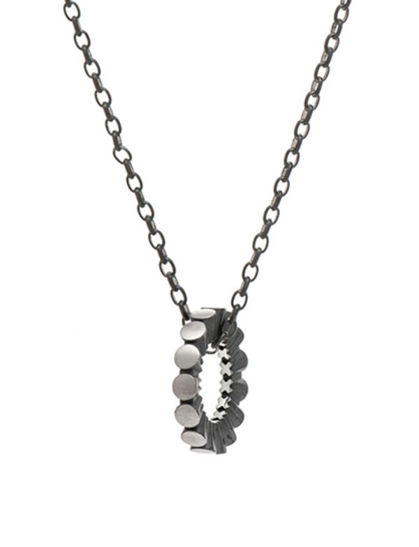 Secret Kisses Neckpiece – Oxidised Silver