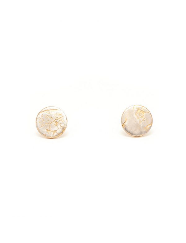 Cherry Blossom Stud Earrings – Gold Plated