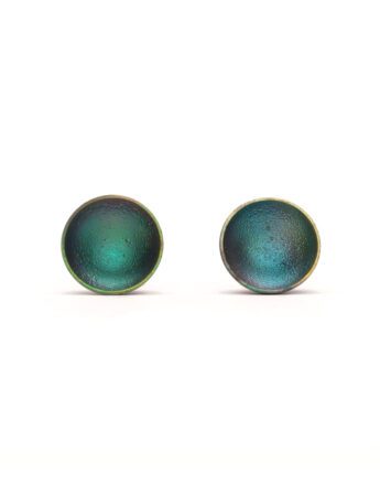 Dome Stud Earrings – Blue