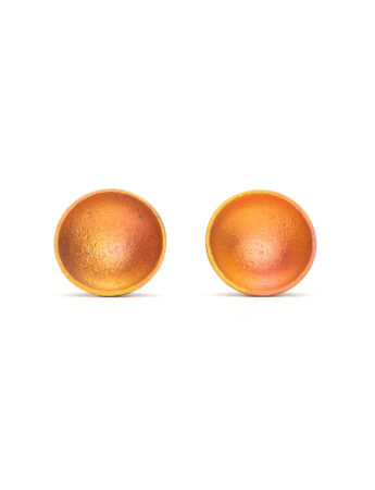 Dome Stud Earrings – Yellow & Orange