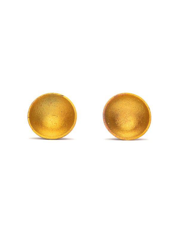 Dome Stud Earrings – Yellow