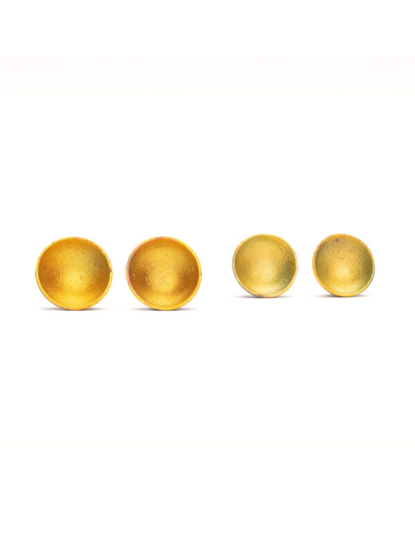 Dome Stud Earrings – Yellow