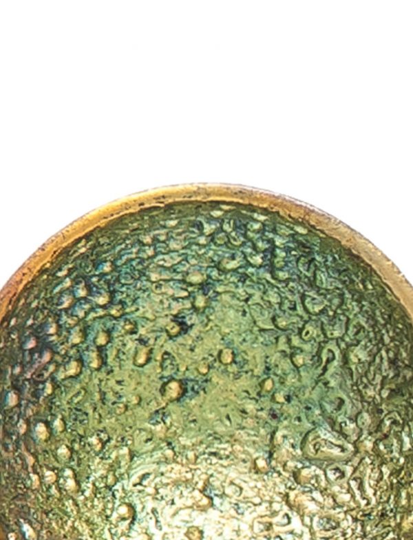 Dome Stud Earrings – Green & Yellow