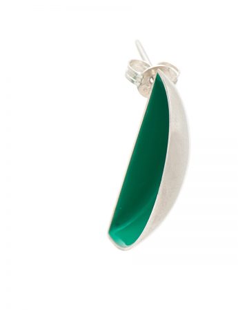 Half Shell Earrings – Green
