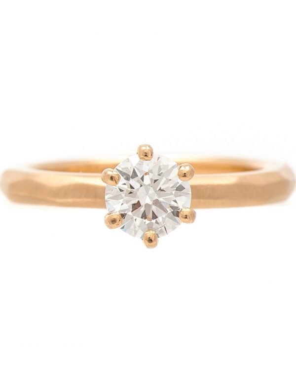 Faceted Ring – Solitaire Diamond