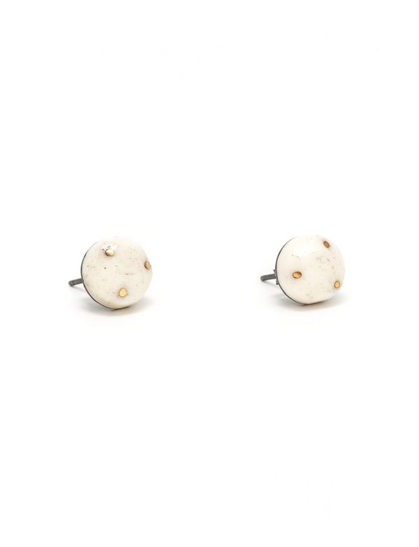 Bone & Gold Earrings