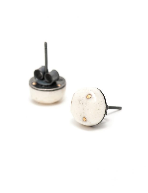 Bone & Gold Earrings