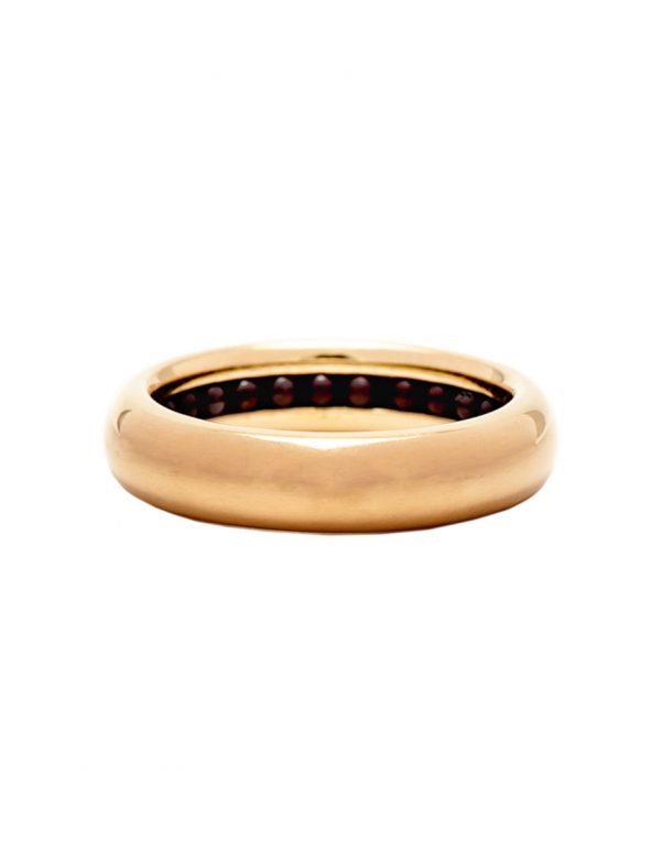 Rose Gold & Ruby Balltrack Ring