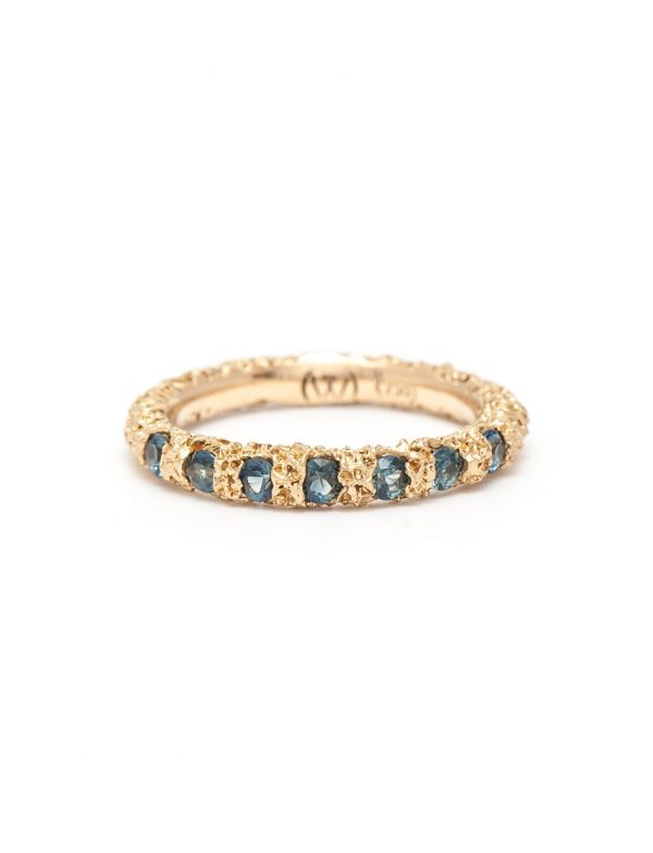 Claw Wedder – Gold & Sapphire