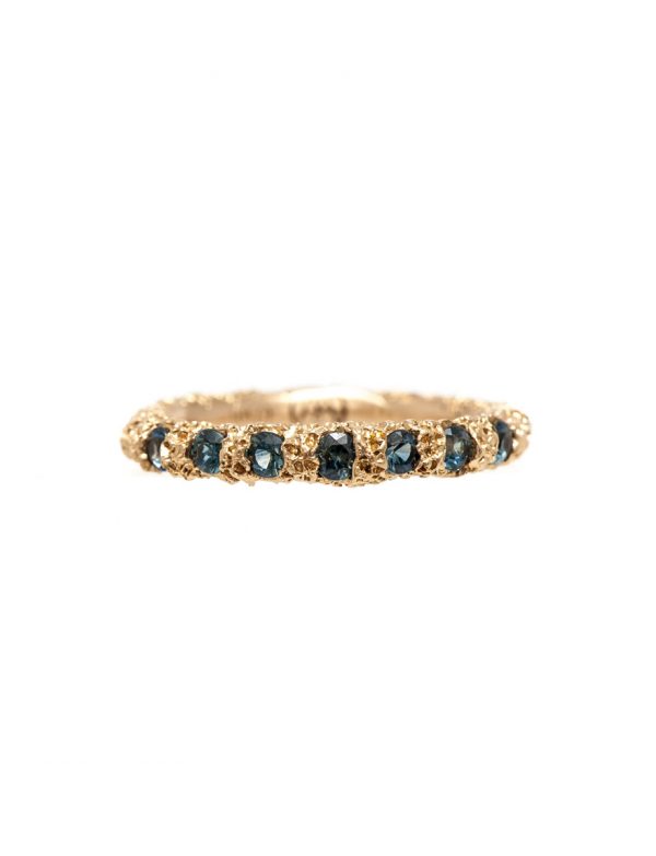 Claw Wedder – Gold & Sapphire