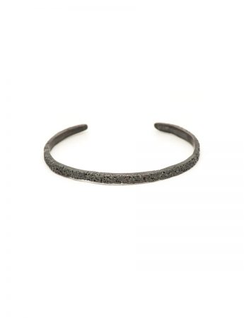 Crescent Cuff – Oxidised Silver