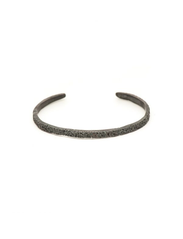 Crescent Cuff – Oxidised Silver