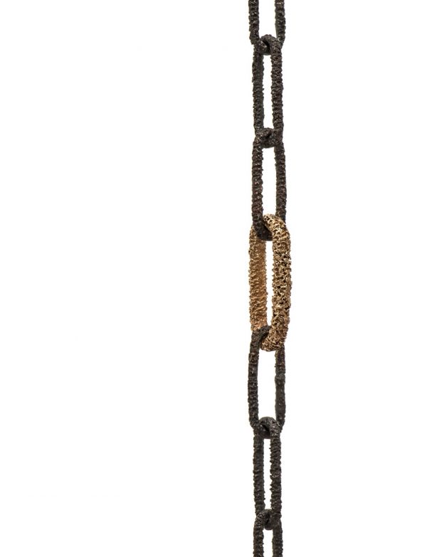 Lost Links Bracelet – Oxidised Silver & Gold