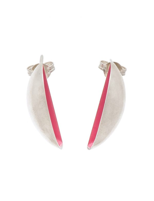 Half Shell Earrings – Pink