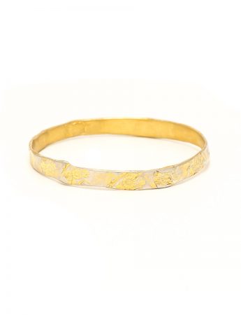 Flowers Bangle – Gold Plated