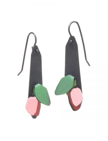 Garden Hook Earrings – Red & Green