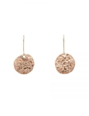 Large Japanese Flower Earrings – Rose Gold Plated