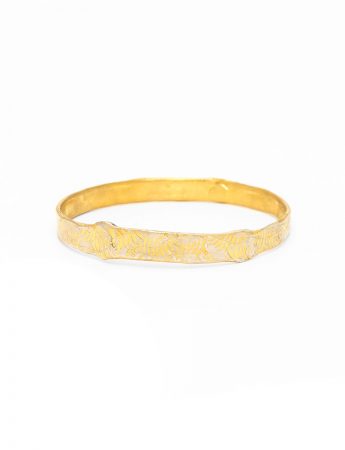 Leaves Bangle – Gold Plated