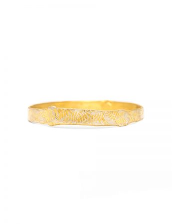 Leaves Bangle – Gold Plated