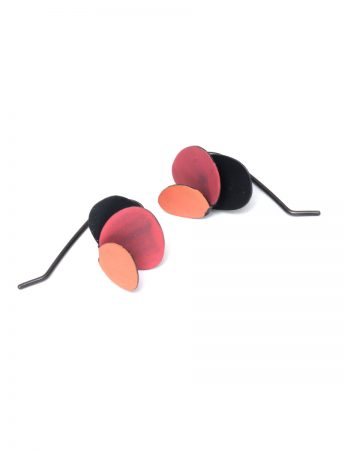 Violet Hook Earrings – Pink & Coral