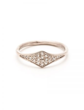 Tri Ring – Diamond & White Gold