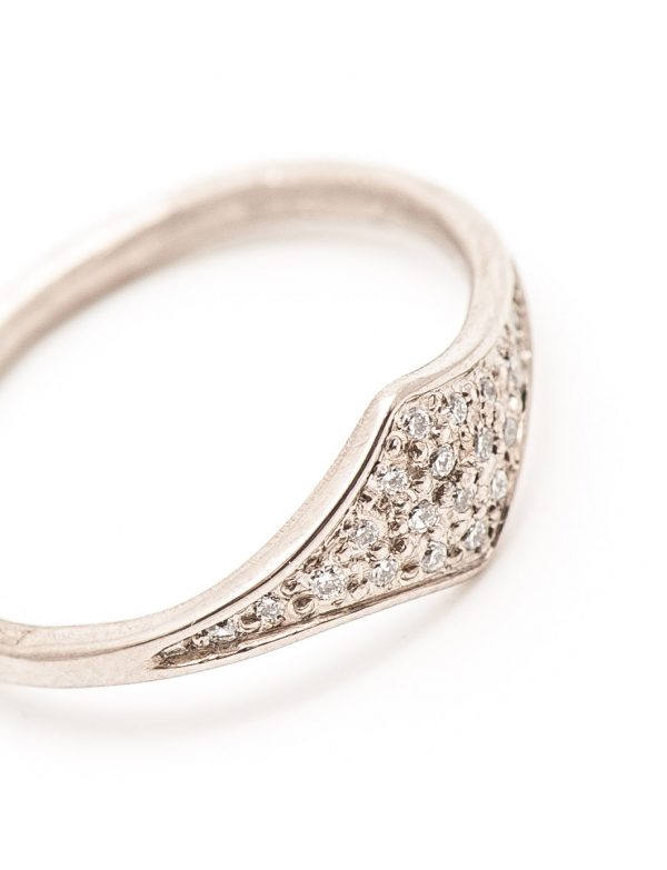 Tri Ring – Diamond & White Gold
