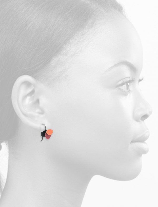 Violet Hook Earrings – Pink & Coral