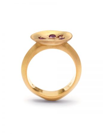 Posy Ring – Diamond & Sapphire