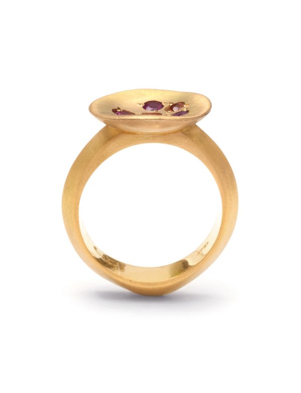 Posy Ring – Diamond & Sapphire