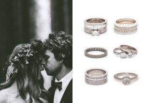 White gold rings