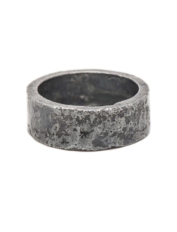 Wide Reticulated Ring – Oxidised