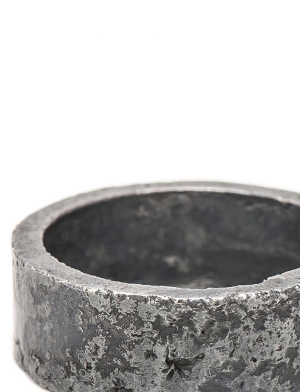 Wide Reticulated Ring – Oxidised