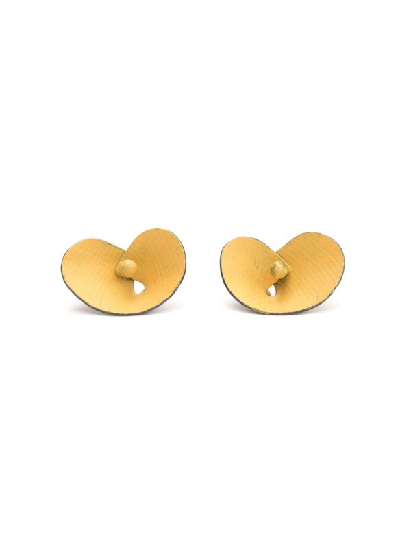 Orchid Stud Earrings – Orange Yellow