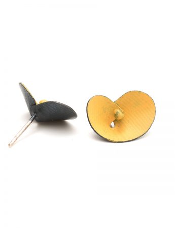 Orchid Stud Earrings – Orange Yellow