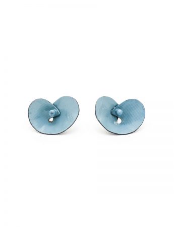 Orchid Stud Earrings – Blue