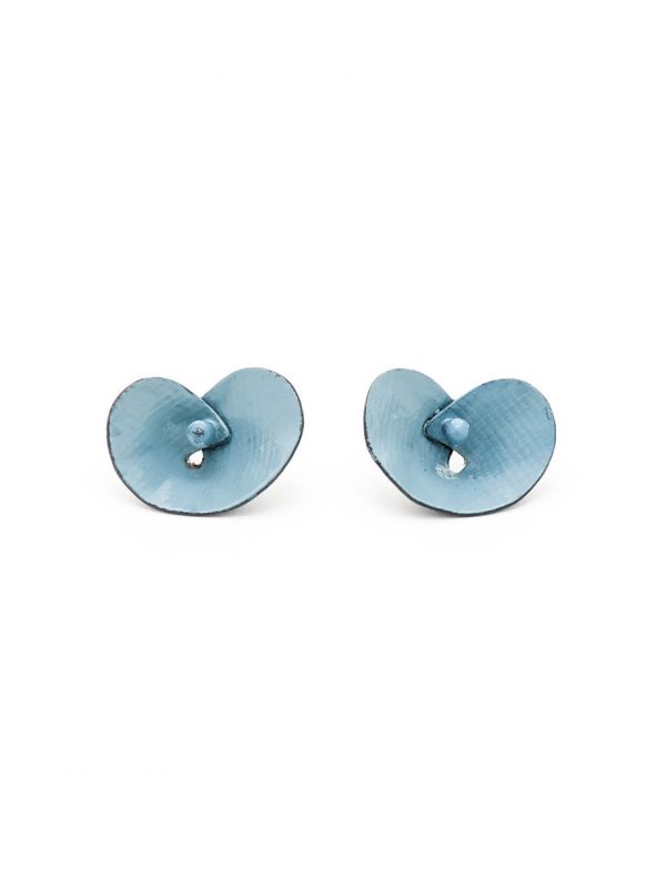 Orchid Stud Earrings – Blue