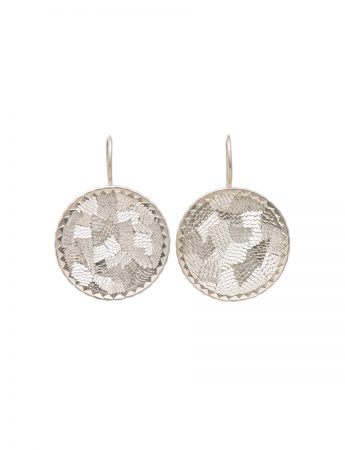 Pearlite circle earrings – Large