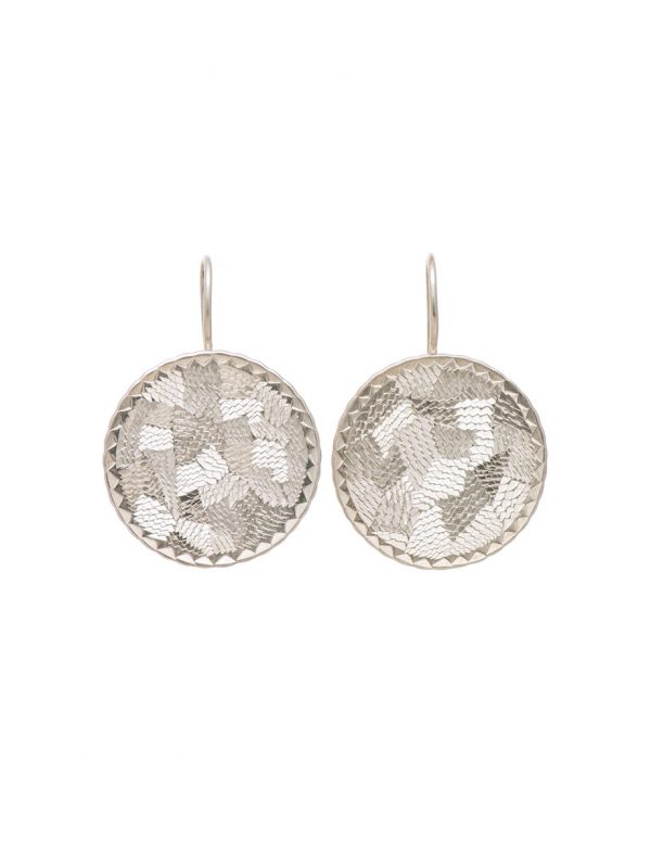 Pearlite Circle Earrings – Large