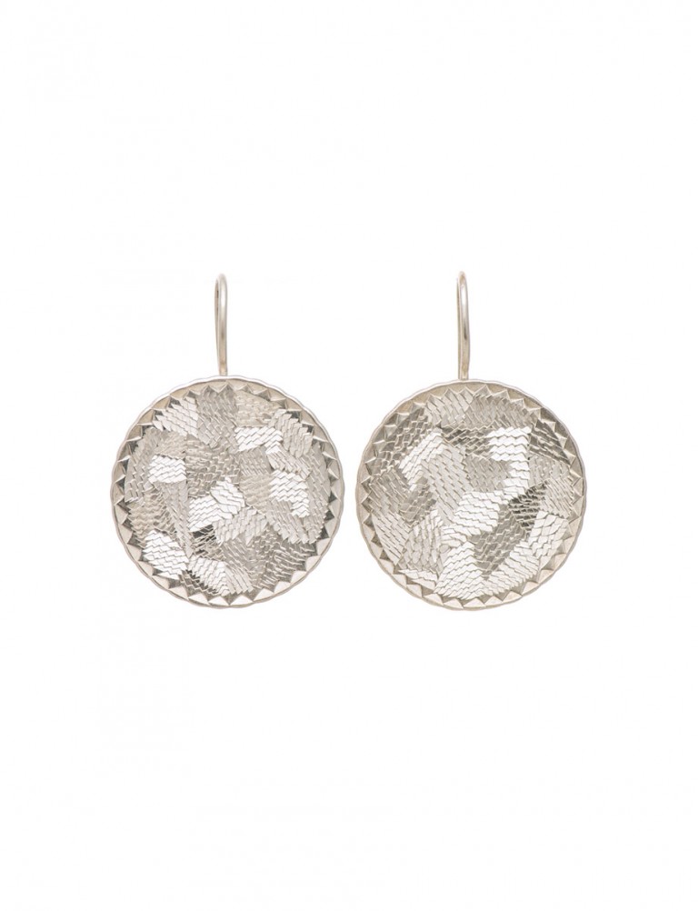 Pearlite circle earrings – Large
