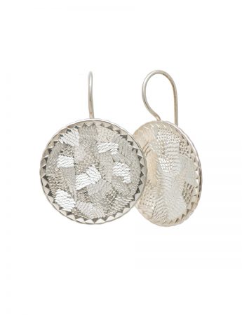 Pearlite circle earrings – Large