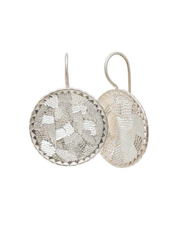 Pearlite Circle Earrings – Large