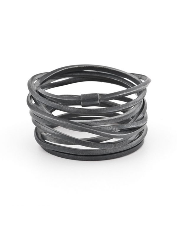 Coil Ring - Blackened Silver | e.g.etal | Melbourne
