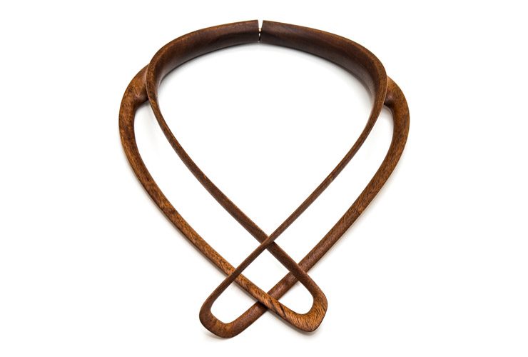 Daniel Derra Karli Wooden Necklace - Above