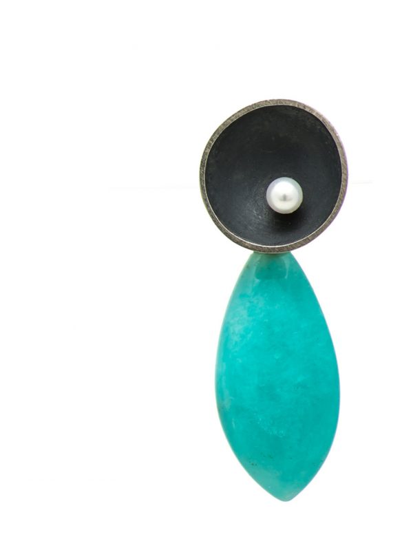 Dish Drop Earrings – Amazonite