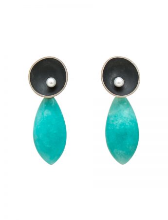 Dish Drop Earrings – Amazonite