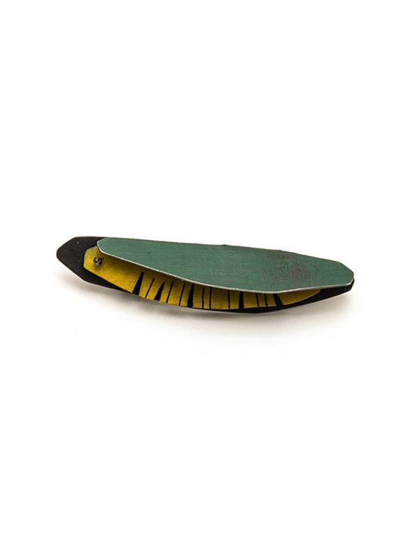 Garden Brooch – Green & Yellow
