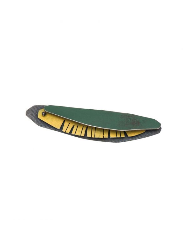 Garden Brooch – Green & Yellow